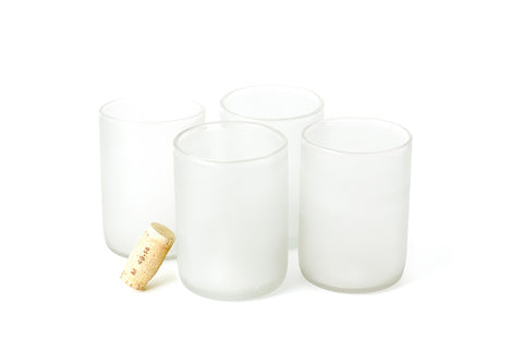 Frosted 12oz Original Wine Punt Recycled Glasses