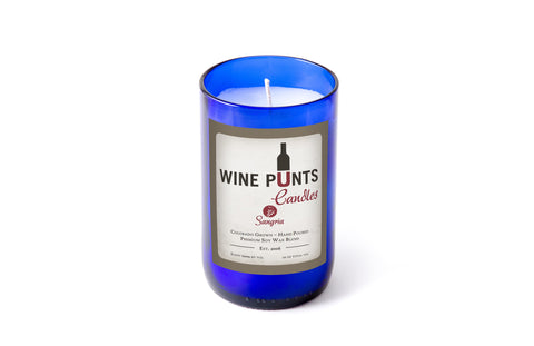 Sangria Scented Wine Punt Candle In Recycled WIne Bottle Glass