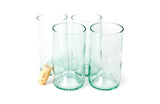 Aqua 16oz Original Wine Punt Recycled Glasses