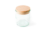 4" Aqua Cork Top Recycled Wine Bottle Canister