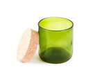4" Kelly Cork Top Recycled Wine Bottle Canister