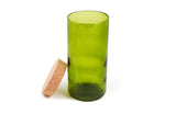 8" Kelly Cork Top Recycled Wine Bottle Canister
