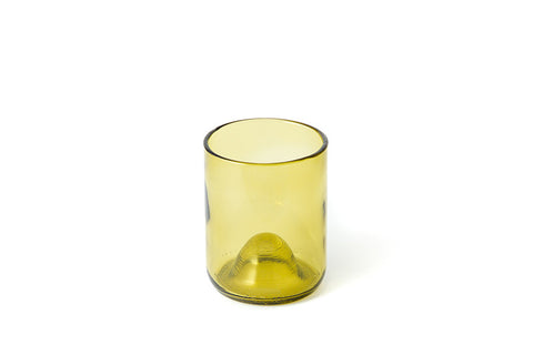 Wine Punts Recycled Wine Bottle Short Drinking Glasses in Aqua