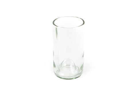 Green Flat Bottom 16oz Recycled Wine Bottle Glasses – Wine Punts