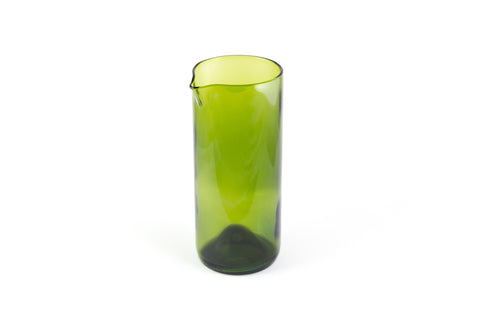 Green Flat Bottom 16oz Recycled Wine Bottle Glasses – Wine Punts