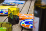 Olive Flat Bottom 12oz Recycled Wine Bottle Glasses