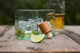 Aqua 12oz Original Wine Punt Recycled Glasses