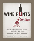 Sangria Scented Wine Punt Candle In Recycled WIne Bottle Glass