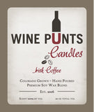 Irish Coffee Scent Candle In Recycled WIne Bottle Glass
