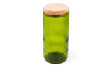 8" Kelly Cork Top Recycled Wine Bottle Canister