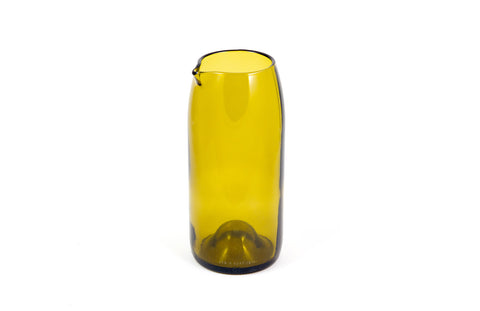 Olive Carafe - Wine Punt Bottom - Recycled Wine Bottle